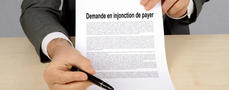 démarche demande d'injonction de payer